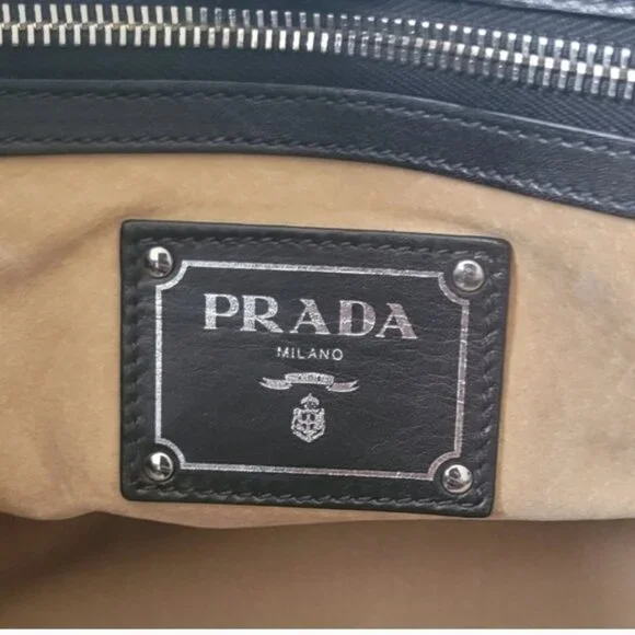PRADA Soft Calf Leather Black  Crossbody Bag - Picture 7 of 11